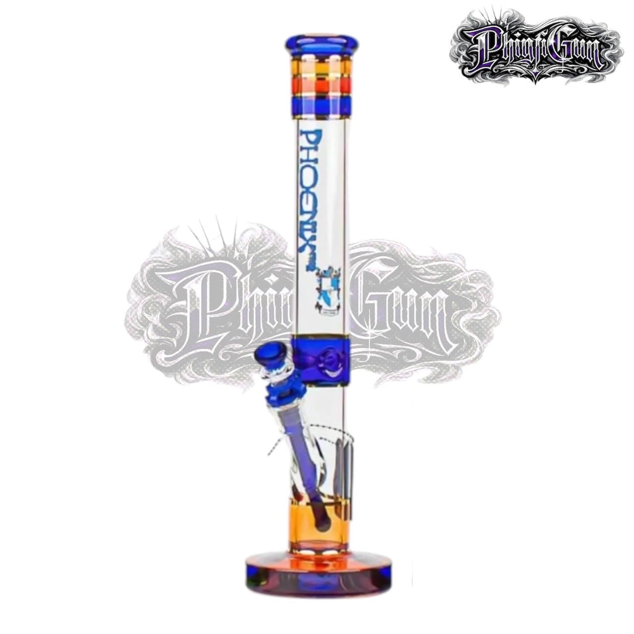 บ้อง Phoenix Star ทรงจาน40cm สีน้ำเงิน-B058 หนา 7 mm