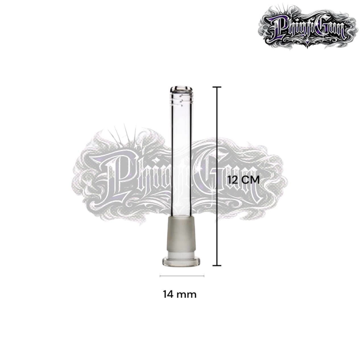 1 FREE 1 (ยาว 12cm) ท่อแก้วบ้อง ก้านแก้ว Downstem ขนาด 14mm  -A062