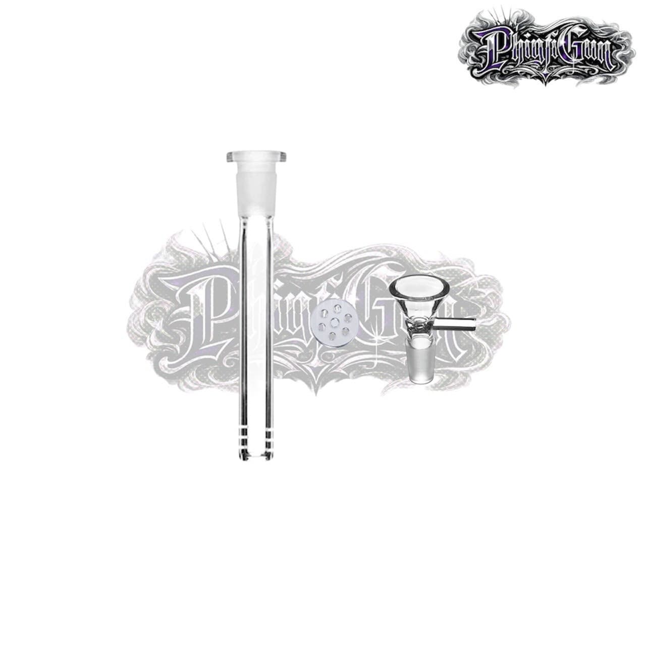 ⁠[Set 14 CM ] คัพแก้ว 14mm (ทรงกรวย-สีใส) + หลอดแก้ว14cm + ฟรีกรองจิ๋ว⁠