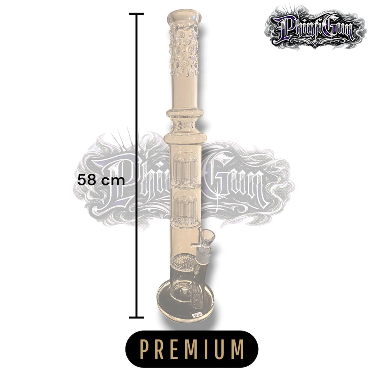บ้องแก้วใสกรอง 3 ชั้น ( 58CM ) PhingfiGun Exclusive Limited -B127
